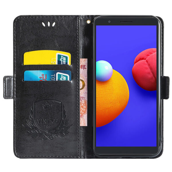 Samsung Galaxy A Serie Galaxy A01 Core PU Geschäft Einfarbig Handyhülle – Bild 4