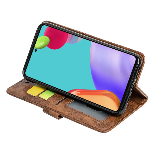 Samsung Galaxy A Serie PU Ölwachsleder Handyhülle Galaxy A52 5G Jahrgang – Bild 5