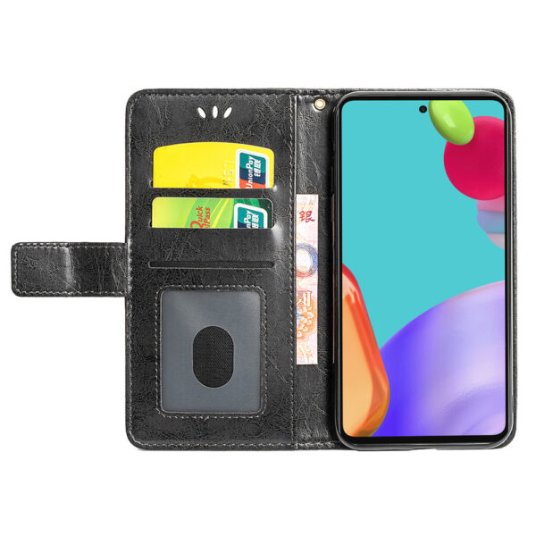 Samsung Galaxy A Serie PU Ölwachsleder Handyhülle Galaxy A52 5G Jahrgang – Bild 7