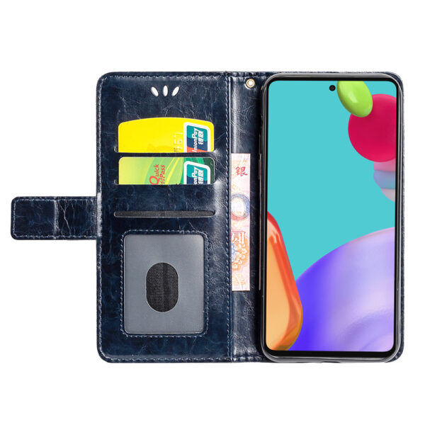 Samsung Galaxy A Serie PU Ölwachsleder Handyhülle Galaxy A52 5G Jahrgang – Bild 8