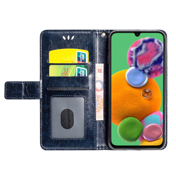 Samsung Galaxy A Serie Einfach PU Galaxy A90 Ölwachsleder Handyhülle – Bild 6