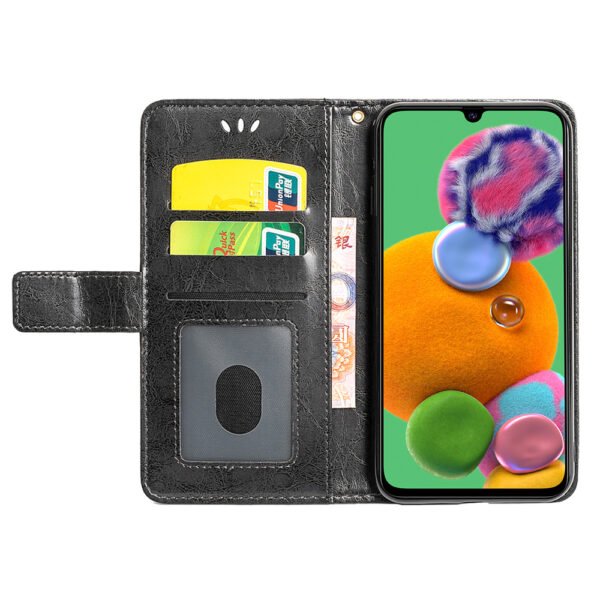 Samsung Galaxy A Serie Einfach PU Galaxy A90 Ölwachsleder Handyhülle – Bild 8